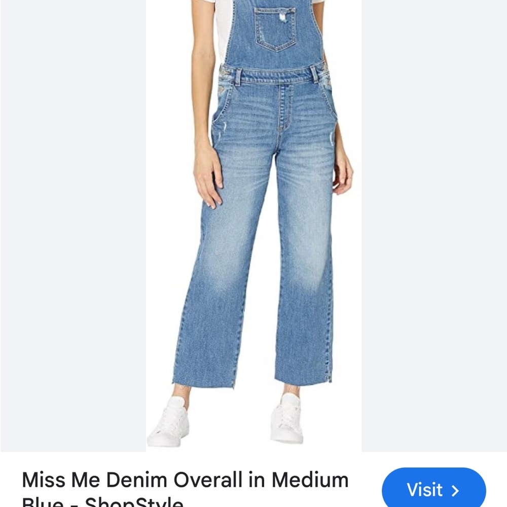 Miss‎ Me Denim Overalls size medium